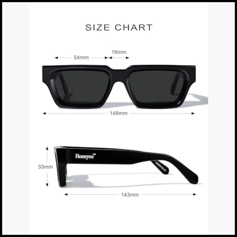 Acetate Frame Sunglasses with UV Protection Nylon Lens Retro Unisex